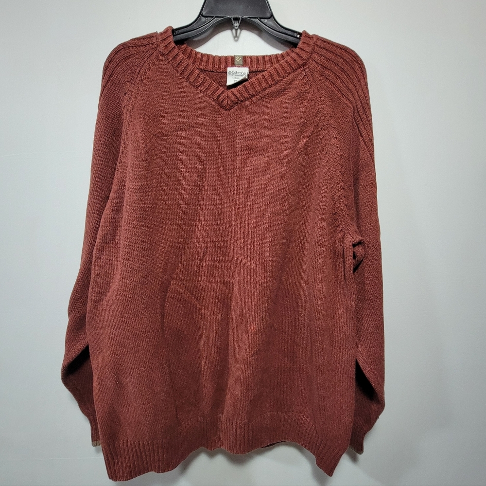 Columbia Knitted Sweater Pullover Size XXL 100% Cotton